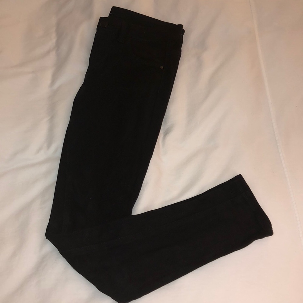 Faux Suede Leather Pants - AQUA Size 26